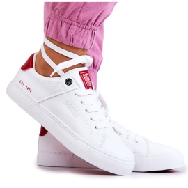 Baskets en Cuir Big Star JJ274212 Blanc et Rouge