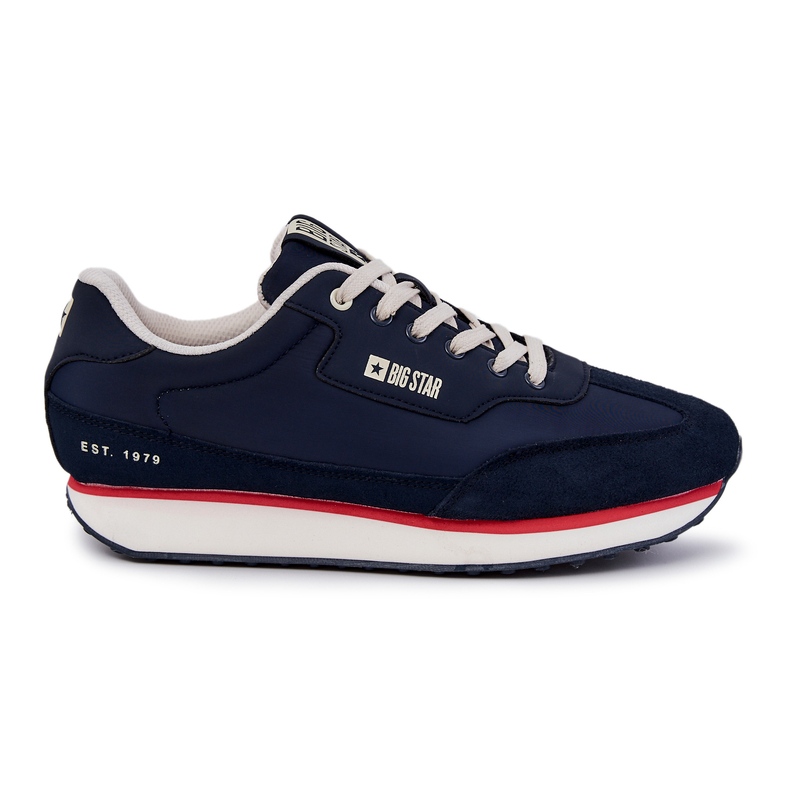 Baskets Homme Memory Foam Big Star JJ174296 Bleu Marine