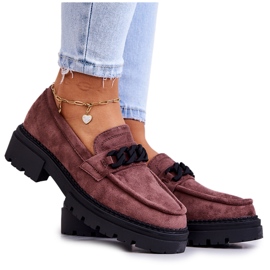 Mocassins Mocassins Daim La.Fi Marron Saphir brun
