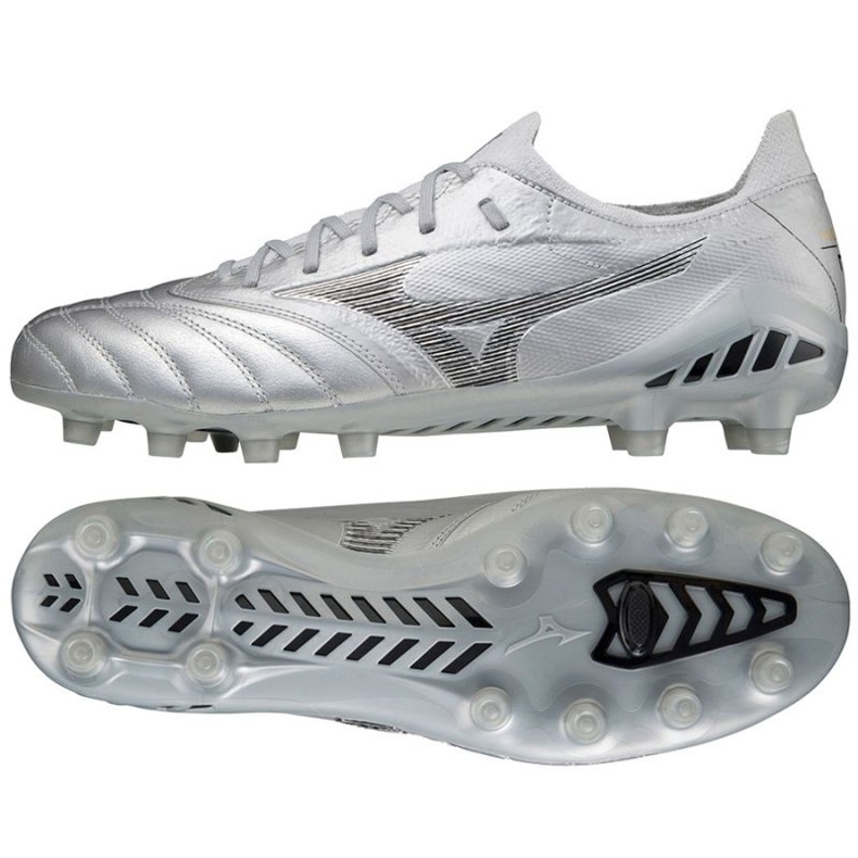 Chaussures de football Mizuno Morelia Neo Iii ß Elite Md M P1GA219103 gris argent Chaussures de football Mizuno Morelia Neo Iii ß Elite Md M P1GA219103 gris argent
