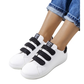 Baskets Velcro femme Diest noires et blanches le noir Baskets Velcro femme Diest noires et blanches le noir