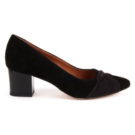 Escarpins Filippo 1348 daim noir le noir