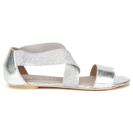 Filippo DS780/19 Si Argent sandales gris d'or jaune
