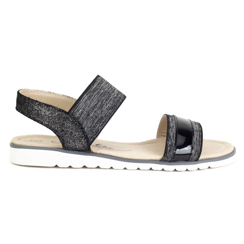 Sandales en cuir Filippo DS755/19 Bk noir le noir