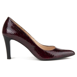 Filippo F155 Bordo Escarpins en crocodile rouge Filippo F155 Bordo Escarpins en crocodile rouge