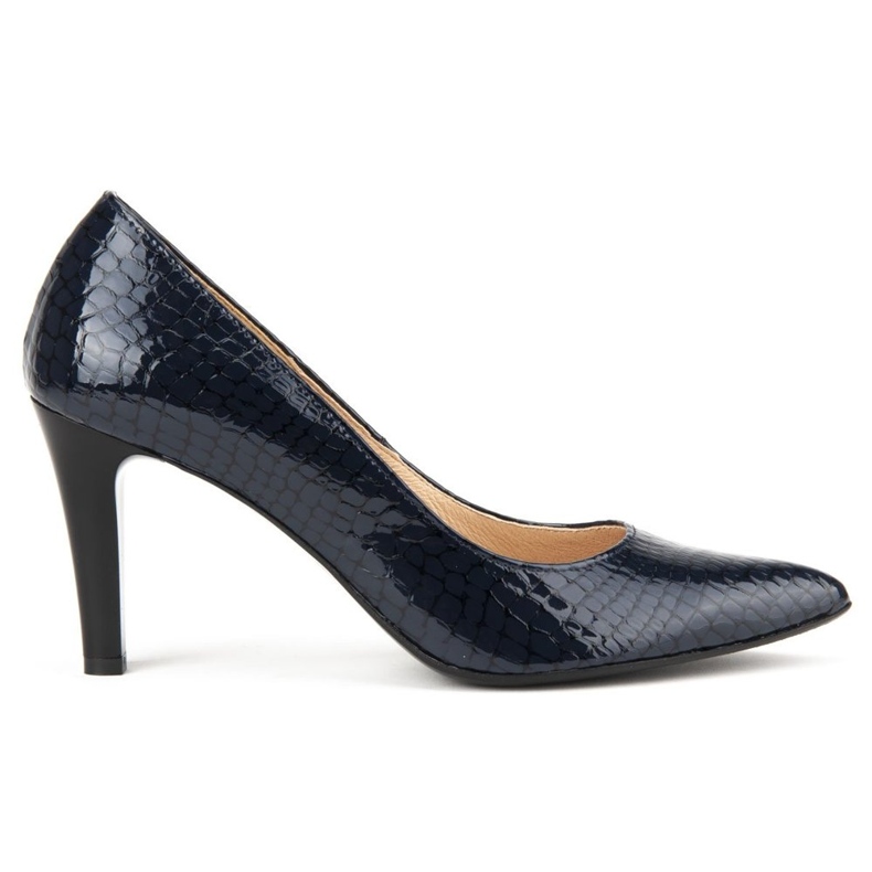 Navettes Filippo F155 Granat Crocodile bleu marin