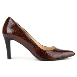 Escarpins Filippo F155 Rudy Krokodyl brun