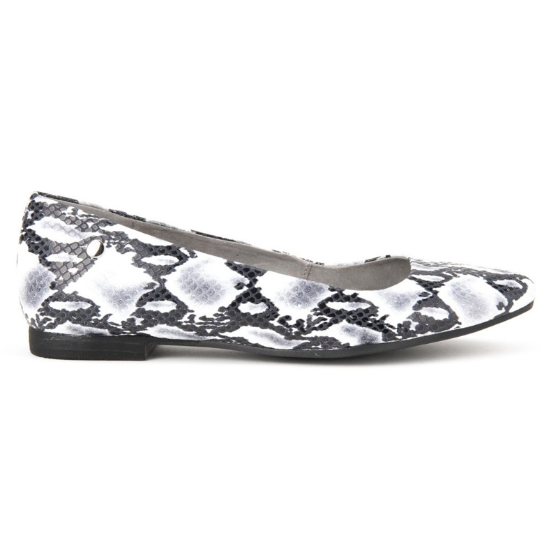 Chaussures Filippo 00873-62 / 00-5 Serpent Noir et Blanc blanche gris