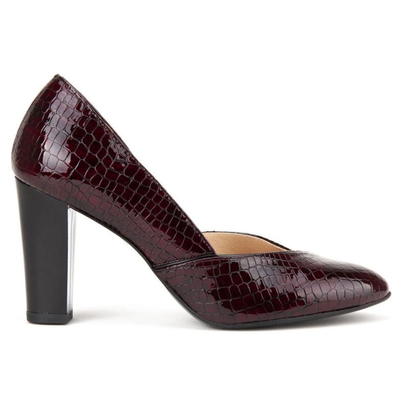 Escarpins Filippo F280 Bordo en crocodile rouge Escarpins Filippo F280 Bordo en crocodile rouge