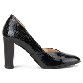 Filippo F280 Escarpins Croco Noir le noir