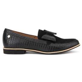 Filippo 04099-61 / 00-1 Chaussures Croco Noir le noir