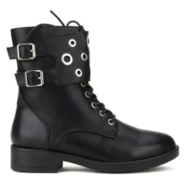 Bottines Filippo DBT1015/19 Bk noires le noir argent gris