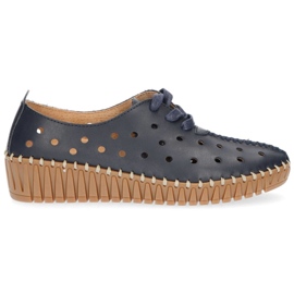 Chaussures en cuir Filippo DP1230/20 Nv bleu marine