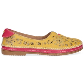 Chaussures en cuir Filippo DP1224 / 20 Yl Jaune