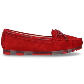 Mocassins en cuir rouge Filippo DP1203/20 Rd