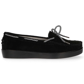 Chaussures en cuir Filippo DP1200 / 20 Bk noir le noir