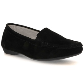 Mocassins en cuir Filippo DP644 / 20 Bk noir