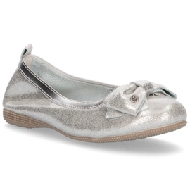 Ballerines en cuir Filippo DP1409/20 Si argent gris