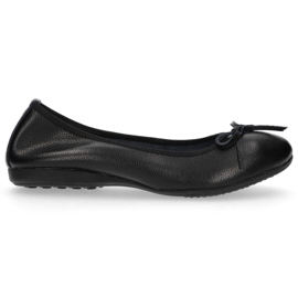 Ballerines en cuir Filippo DP038 / 20 Bk noir