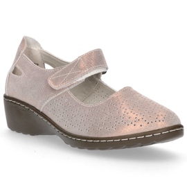 Chaussures en cuir Filippo DP1319/20 Go doré