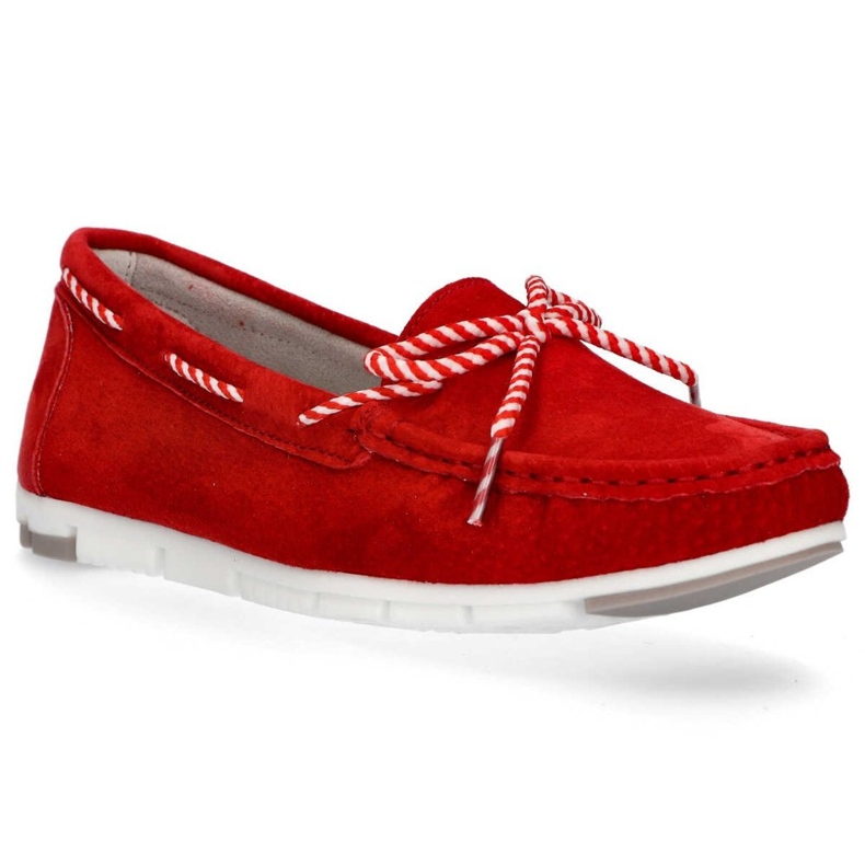 Chaussures en cuir rouge Filippo DP1403 / 20 Rd