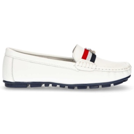 Mocassins en cuir Filippo DP1406 / 20 Wh blanc