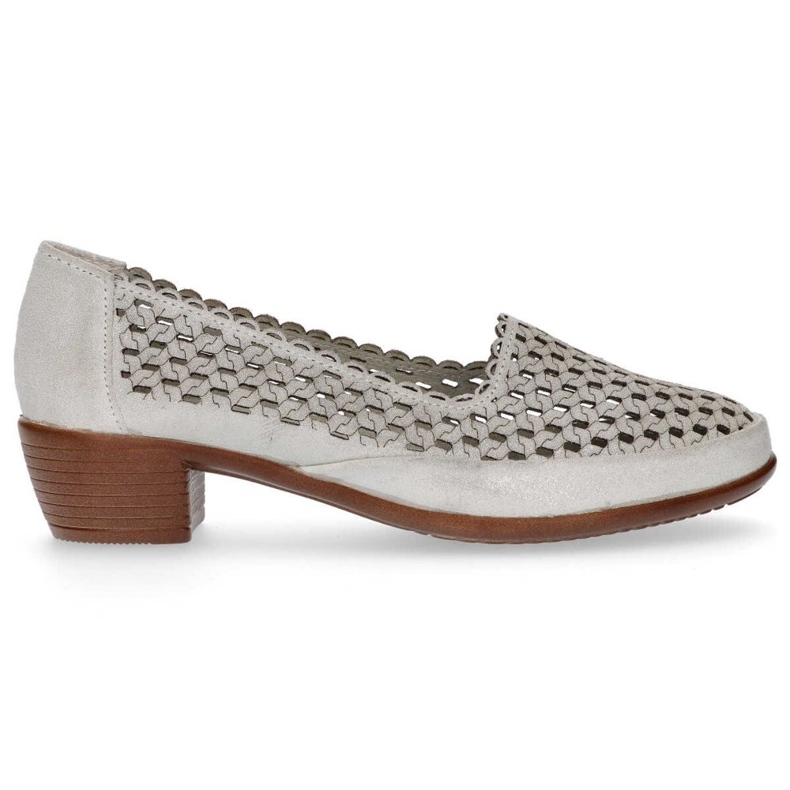 Chaussures en cuir Filippo DP748 / 20 Si argent