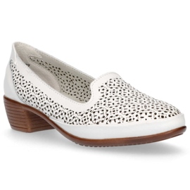 Chaussures en cuir Filippo DP1405 / 20 Wh blanc