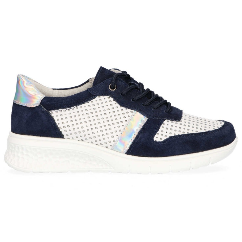 Chaussures Filippo DP1389/20 Wh Nv Blanc Marine blanche bleu marin jaune