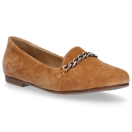 Mocassins en cuir Filippo DP1219/20 Ca Camel brun