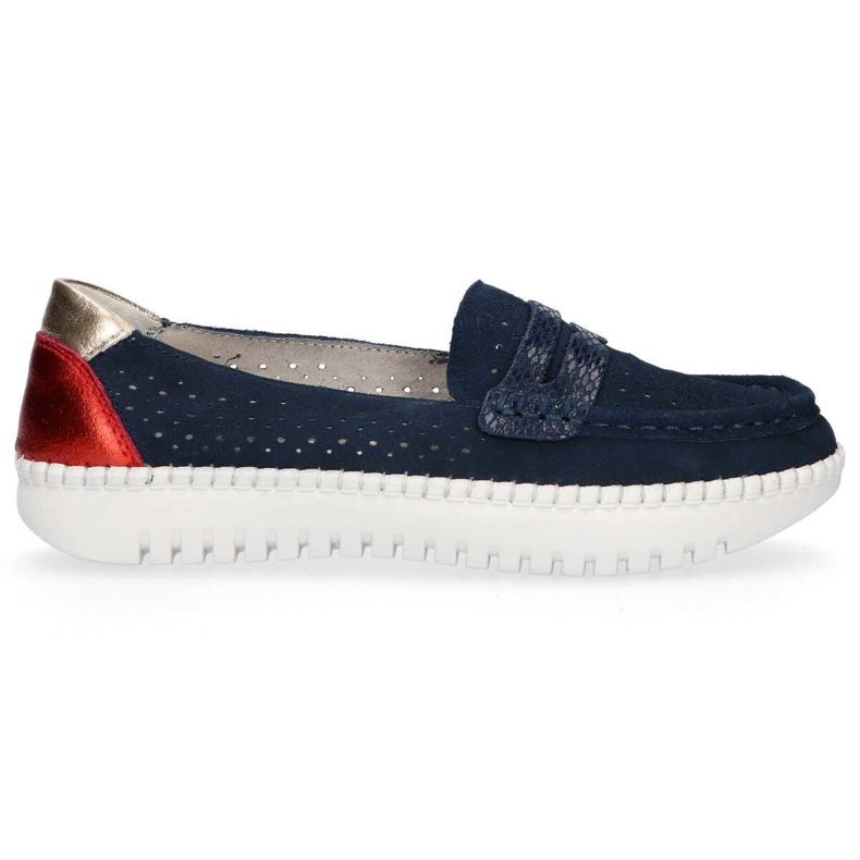 Chaussures en cuir Filippo DP1413/20 Nv bleu marine