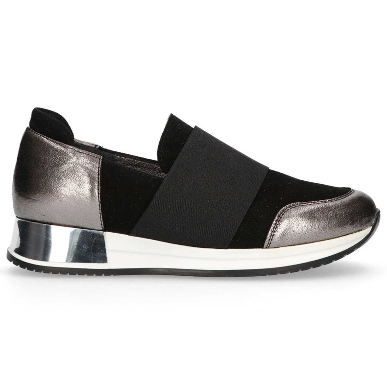 Chaussures Filippo 018 Daim Noir / Nickel le noir argent