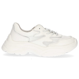 Baskets en cuir Filippo DP1410 / 20 Wh blanc