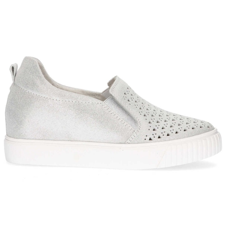 Chaussures en cuir Filippo DP1398 / 20 Si argent