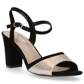 Sandales Filippo DS777/20 Bk Go Noir Or le noir d'or