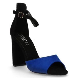 Sandales à talons hauts Filippo DS1376/20 Bl bleu le noir bleu marin