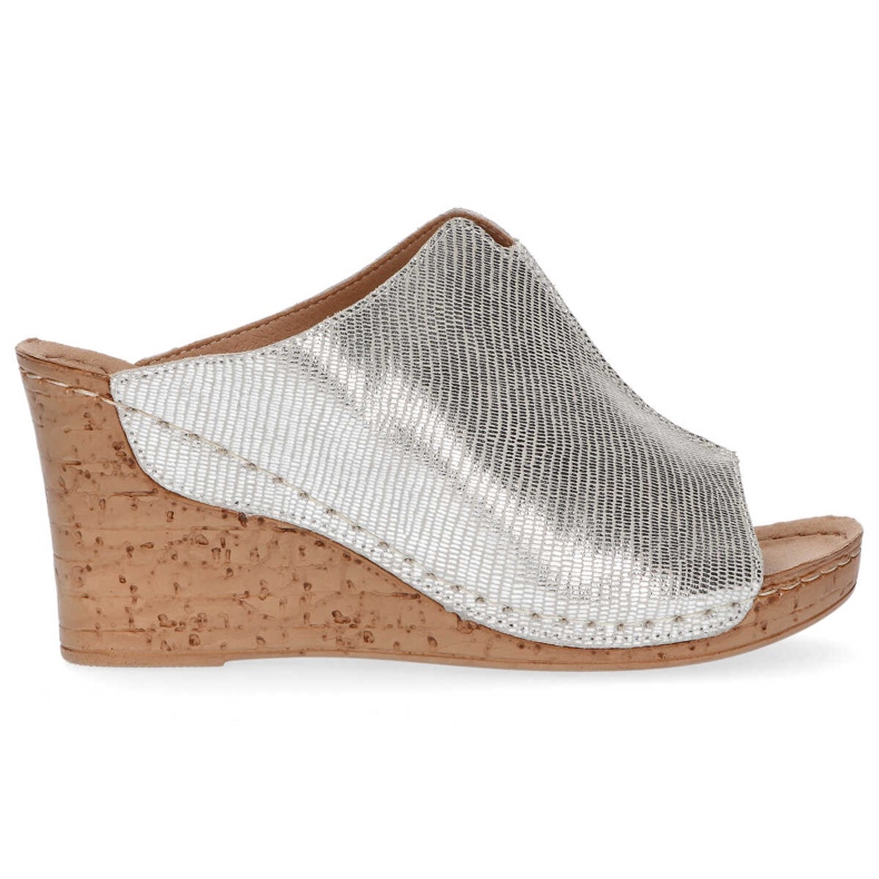 Babouches en cuir Filippo DK786/20 Si argent