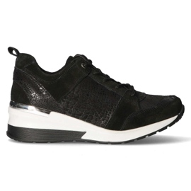 Baskets en cuir Filippo DP1505 / 20 Bk noir le noir