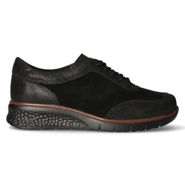 Chaussures en cuir Filippo DP1509 / 20 Bk noir le noir