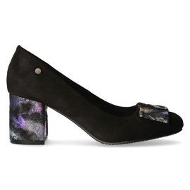 Escarpins Filippo DP1559/20 Bk Fl noirs le noir gris