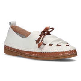 Chaussures en cuir Filippo DP2058 / 21 Wh blanc
