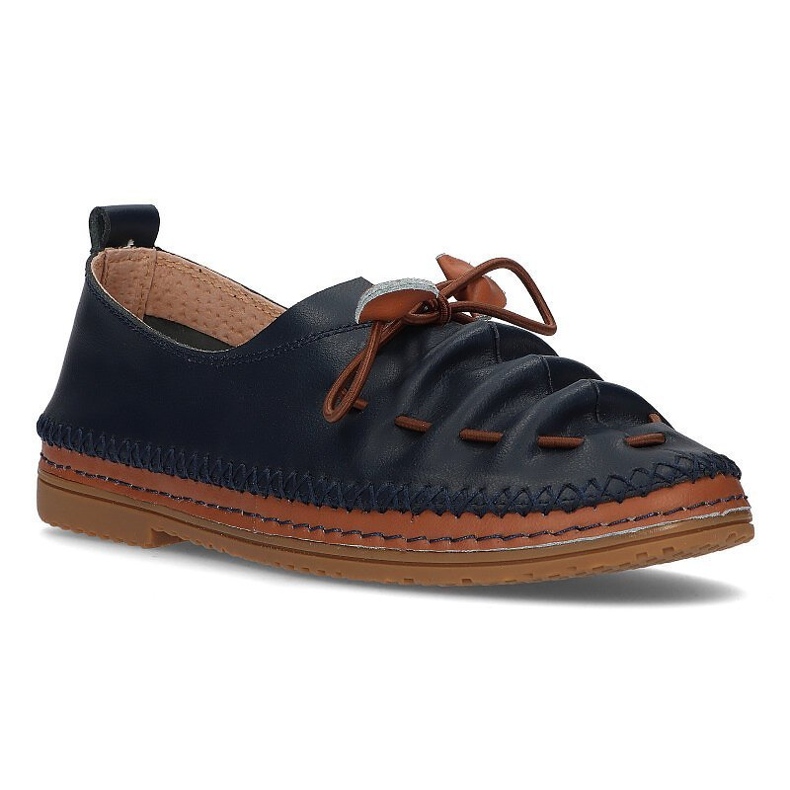 Chaussures en cuir Filippo DP2058/21 Nv bleu marine