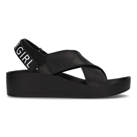 Sandales en cuir Filippo DS2060/21 Bk noir le noir