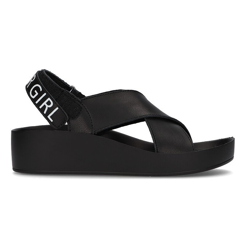 Sandales en cuir Filippo DS2060/21 Bk noir le noir