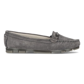 Mocassins en cuir Filippo DP1202 / 21 Gr gris