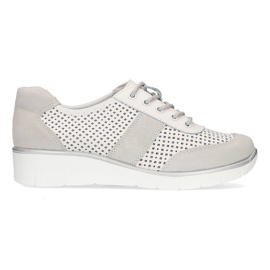 Chaussures en cuir Filippo DP028 / 21 Wh blanc à lacets