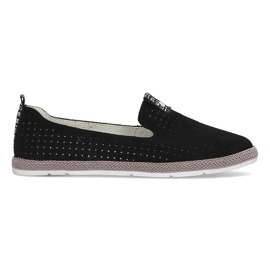 Chaussures en cuir Filippo DP081 / 21 Bk noir le noir