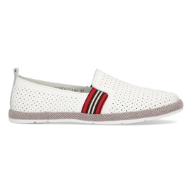 Chaussures en cuir Filippo DP2309 / 21 Wh blanc blanche