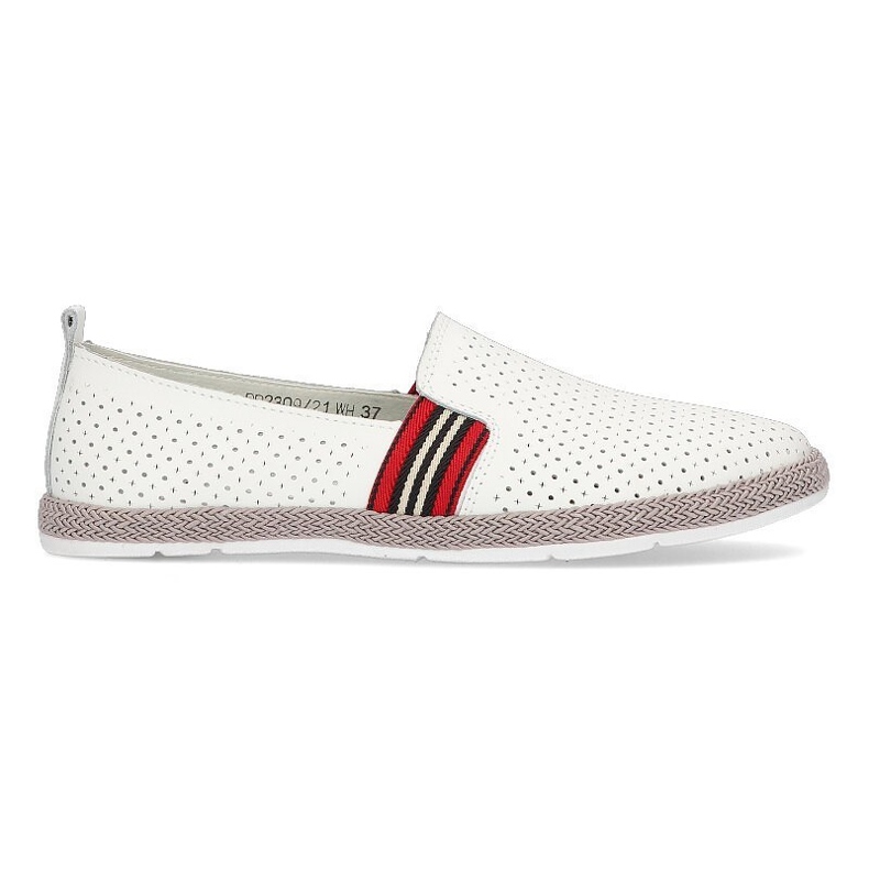 Chaussures en cuir Filippo DP2309 / 21 Wh blanc blanche