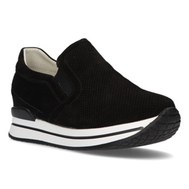 Baskets en cuir Filippo DP1512/21 Bk noir le noir